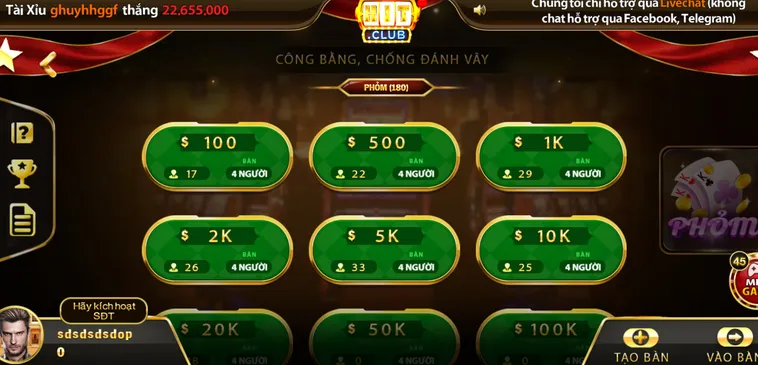 Phỏm Tại HitClub Sảnh Bài Trí Tuệ Đẳng Cấp Cho Mọi Cược Thủ Việt Nam