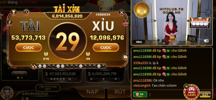 Tài Xỉu Livestream Tại Hitclub Trải Nghiệm Cá Cược Chân Thực Đỉnh Cao Hàng Đầu